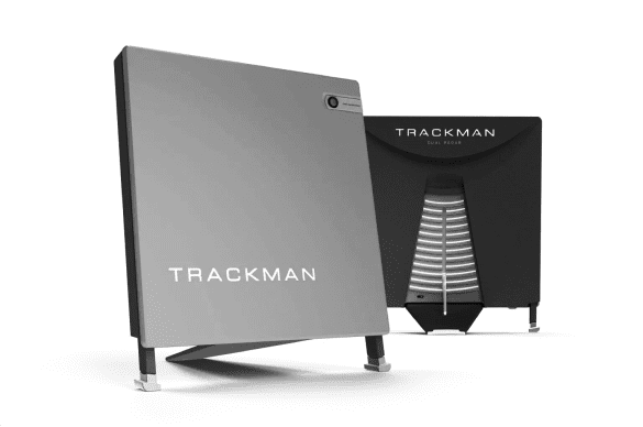 image displaying the trackman golf simulator from the front