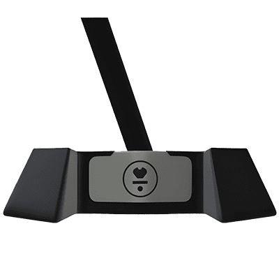 Image showing the black L.A.B. MEZZ.1 Max Putter from the side