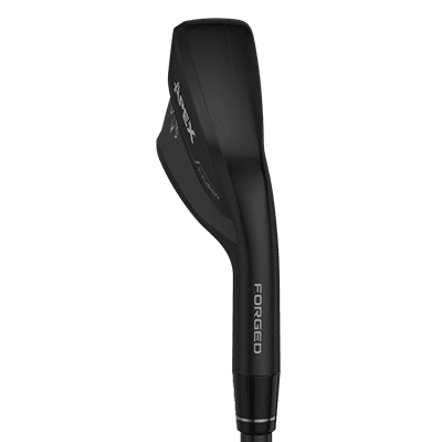 image displaying the black Callaway Apex Ti Fusion 5 iron from the side