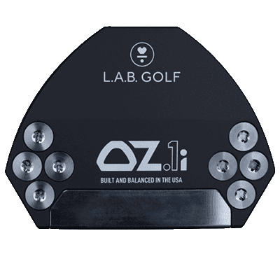 Image showing the black L.A.B. OZ.1i Putter from the bottom