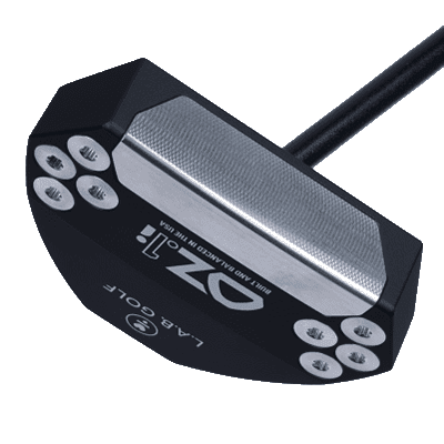 Image showing the black L.A.B. OZ.1i Putter from the side