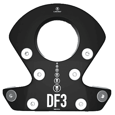 Image showing the black L.A.B. DF3 Putter from the bottom