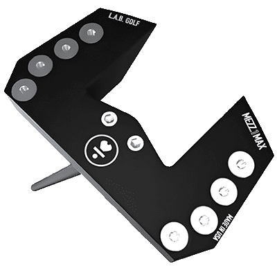 Image showing the black L.A.B. MEZZ.1 Max Putter from the side